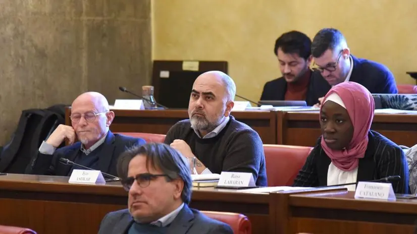 Cammarata (Pd) e, dietro da sinistra, Patitucci, Ashkar e Labaran (Civica Castelletti)