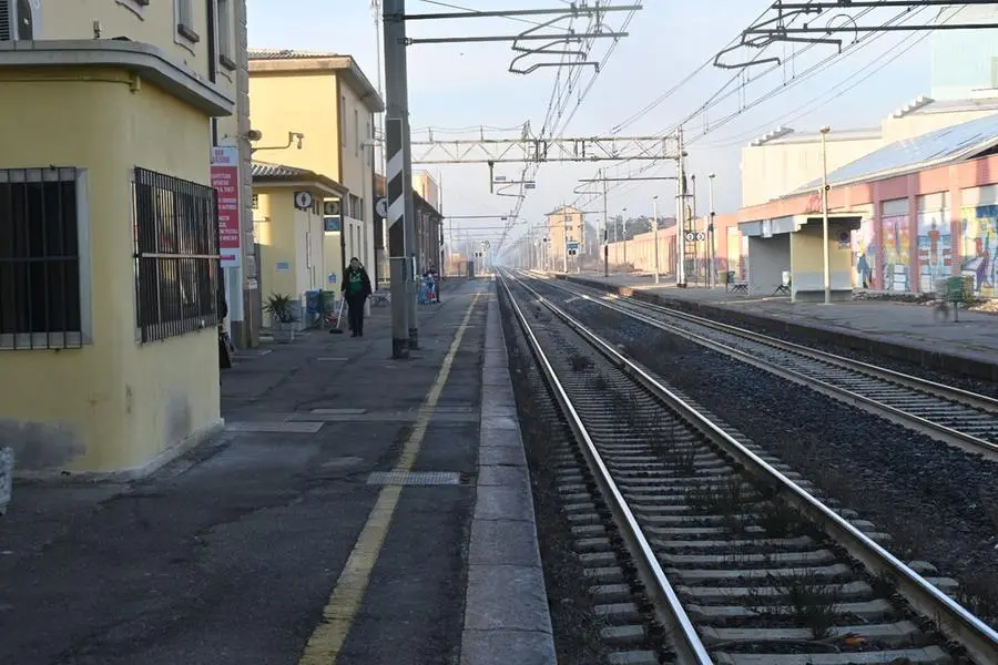 La stazione di Chiari stamattina