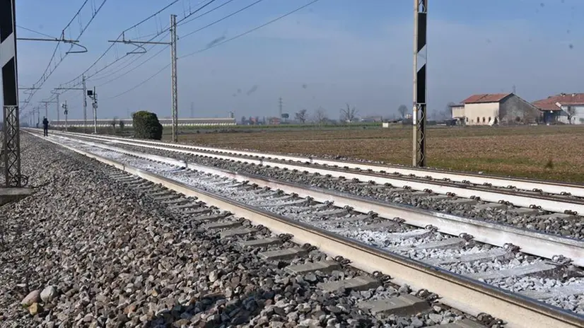 Il punto sui binari dove c'è stato l'incidente a Chiari