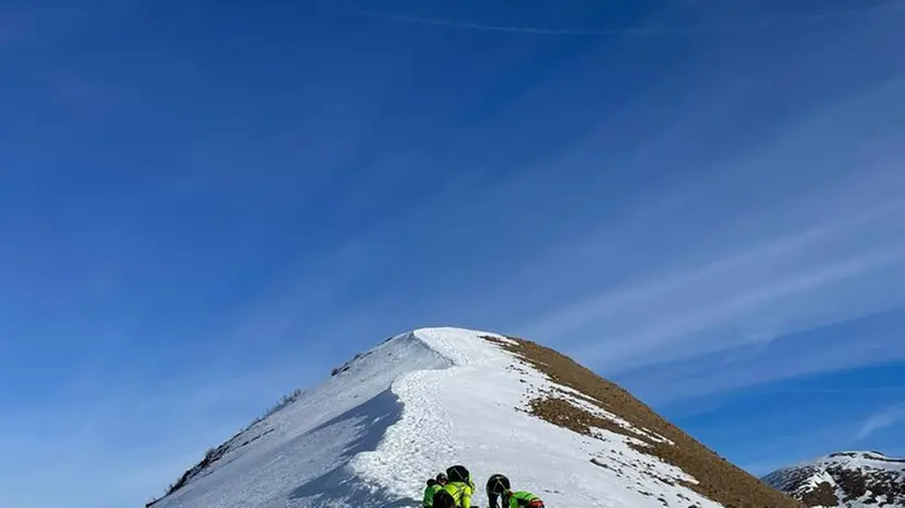 Il soccorso alpino impegnato nelle ricerche di Fabio Ferrari