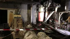 I danni provocati dall'esplosione del silos a Odolo