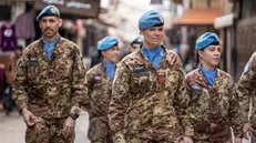 Le soldatesse italiane dell'Unifil in missione in Libano, 8 marzo 2023.
ANSA/UNIFIL ANSA PROVIDES ACCESS TO THIS HANDOUT PHOTO TO BE USED SOLELY TO ILLUSTRATE NEWS REPORTING OR COMMENTARY ON THE FACTS OR EVENTS DEPICTED IN THIS IMAGE; NO ARCHIVING; NO LICENSING NPK