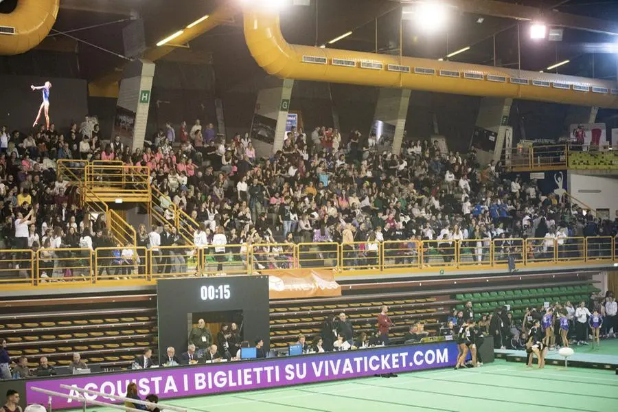 Campionato di ginnastica artistica a Montichiari, il pubblico e le premiazioni