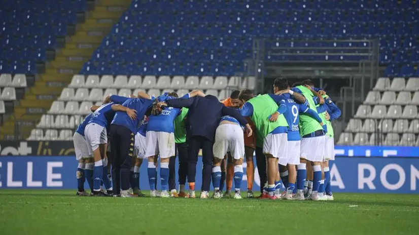Il gruppo squadra del Brescia Calcio © www.giornaledibrescia.it