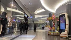 (FRAME DA VIDEO) Carabinieri entrano al Valecenter armati per perlustrare i negozi e l’intera area, subito dopo la fuga dei rapinatori, Marcon, 07 febbraio 2024. Rapinata la gioielleria Gioielli di Valenza da 4-5 uomini armati di mitra con passamontagna che hanno preso anche in ostaggio una dipendente del negozio.
ANSA