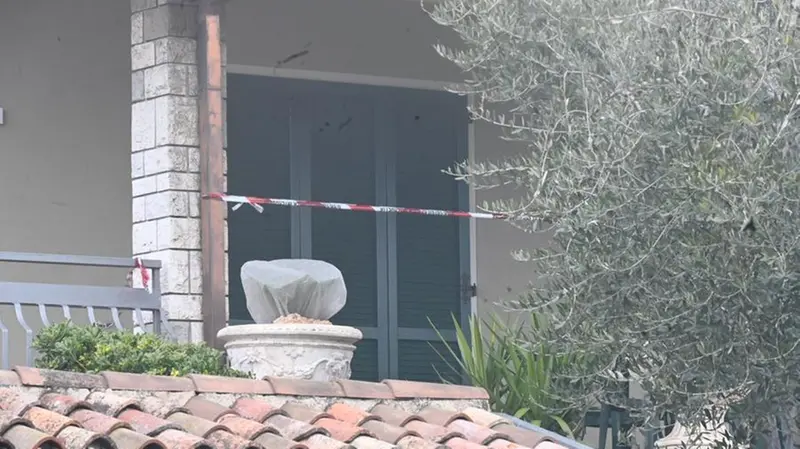Puegnago, l'esterno della casa dove si è consumato il delitto