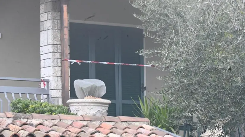 Puegnago, l'esterno della casa dove si è consumato il delitto