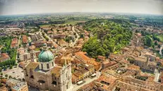 Una veduta aerea di Montichiari (archivio) - © www.giornaledibrescia.it
