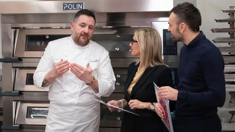 Da sinistra: chef Piercarlo Zanotti, Clara Camplani e Davide Briosi