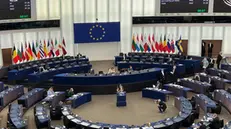 Emiciclo Parlamento europeo a Strasburgo