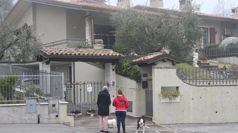 La casa di Puegnago dove è avvenuto l'omicidio