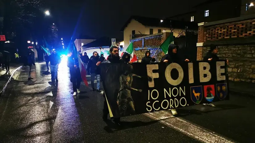 Brescia, il corteo nel centro storico per le vittime delle foibe