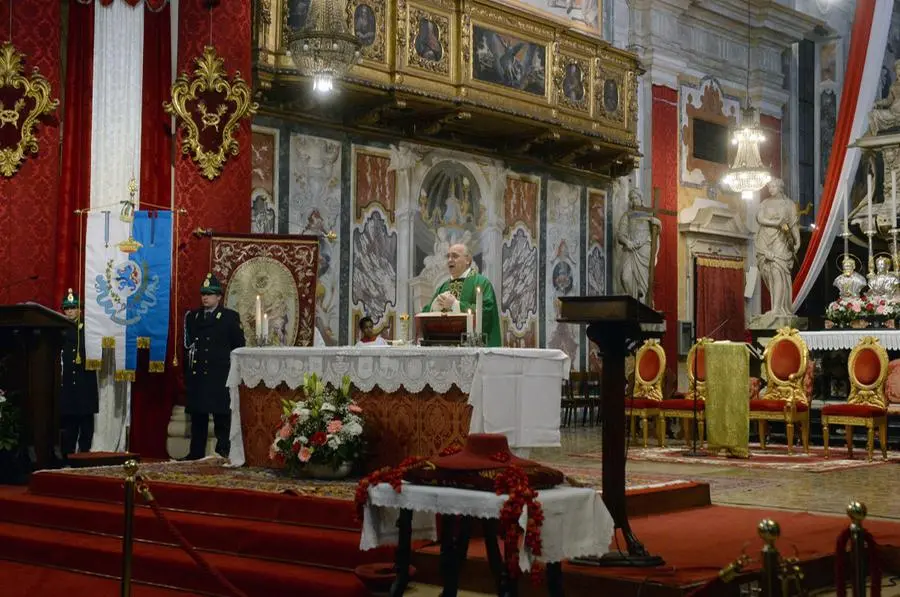 La celebrazione per i santi patroni in basilica