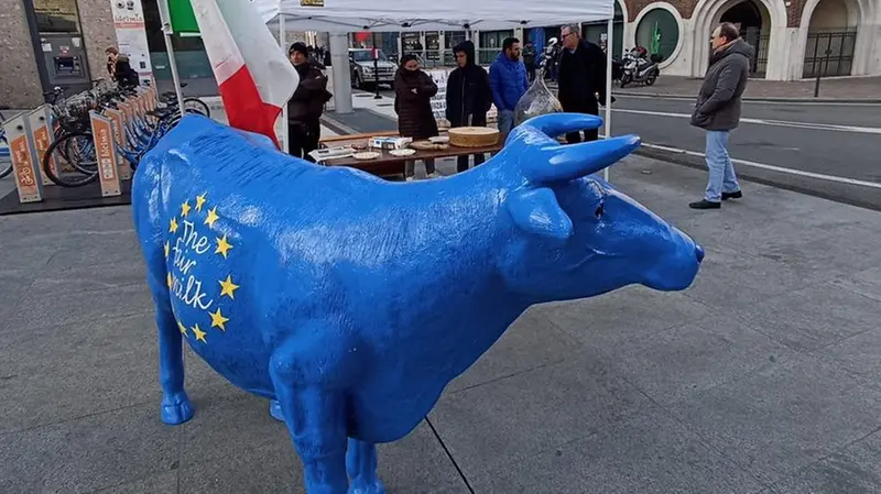 San Faustino, la protesta degli agricoltori