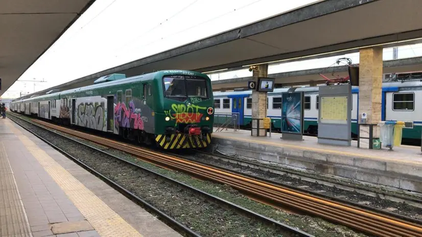 Uno dei convogli (littorina) della linea Brescia-Parma, ora dismesso