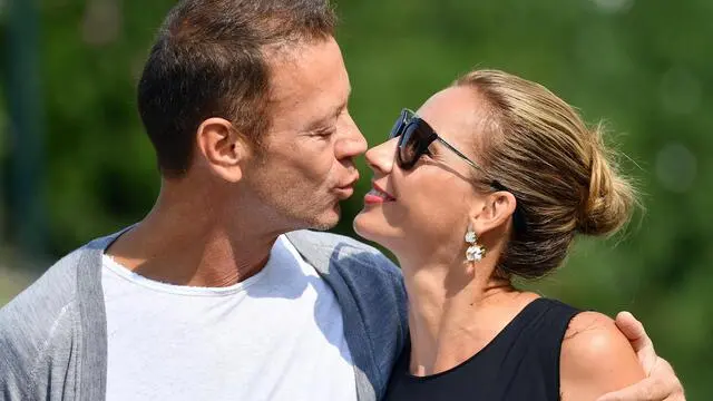 Italian actor Rocco Siffredi, left, and is wife Rozsa Tassi (Rosa Tassi) arrive at the Lido Beach at the 73rd annual Venice International Film Festival, in Venice, Italy, 07 September 2016. The festival runs from 31 August to 10 September. ANSA/ ETTORE FERRARI