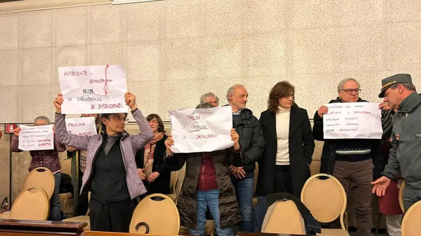 La protesta del Presidio 9 agosto