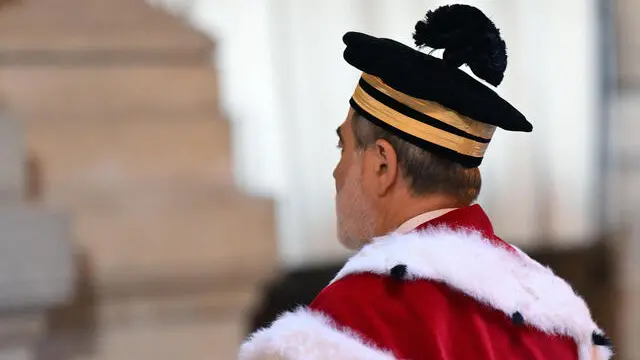 La cerimonia d'inaugurazione dell'anno giudiziario della Cassazione, Roma, 25 gennaio 2024.   ANSA/ETTORE FERRARI  
