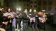 La fiaccolata per Navalny in piazza Rovetta