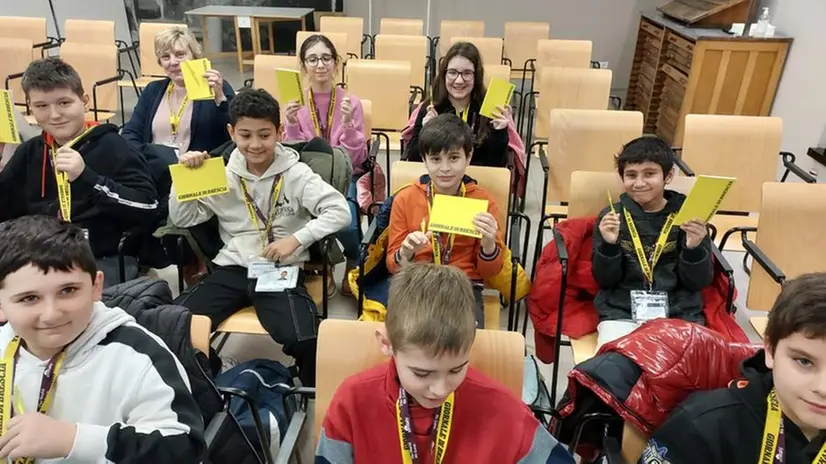 La quinta B della primaria di Calcinatello al GdB