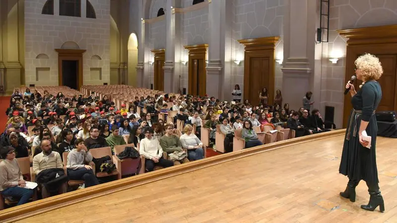 Alcuni degli studenti che hanno partecipato alla giornata conclusiva in San Barnaba