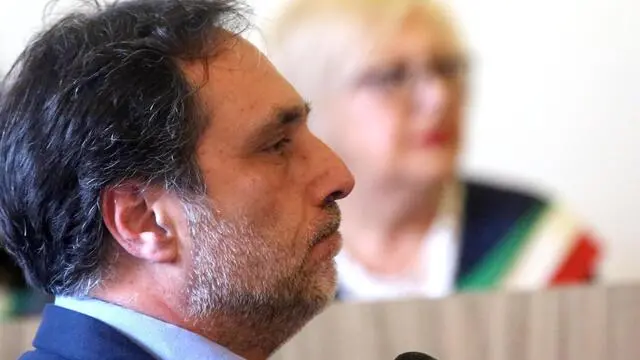 Luigi Ciavardini depone al Tribunale di Bologna per testimoniare nel processo che vede imputato Gilberto Cavallini per concorso nella strage della stazione di Bologna: 85 morti e 200 feriti , Bologna, 9 maggio 2018. ANSA/GIORGIO BENVENUTI