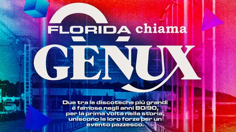 La locandina dell'evento «Florida chiama Genux»