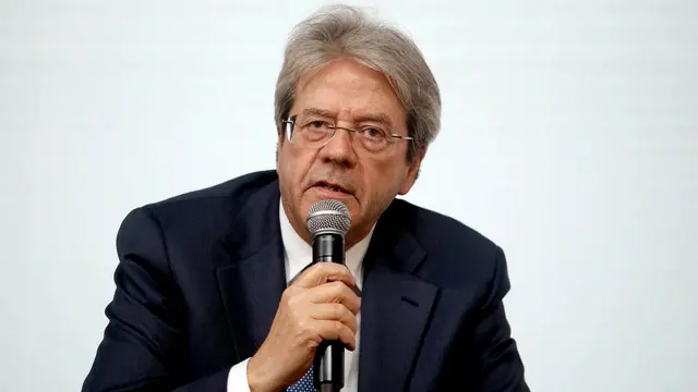 Paolo Gentiloni, commissario europeo per l'economia, partecipa all'evento per i 40 anni di Affari&Finanza su "L'Italia e l'Europa di domani" presso l'università Bocconi a Milano, 4 marzo 2024. ANSA/MOURAD BALTI TOUATI
