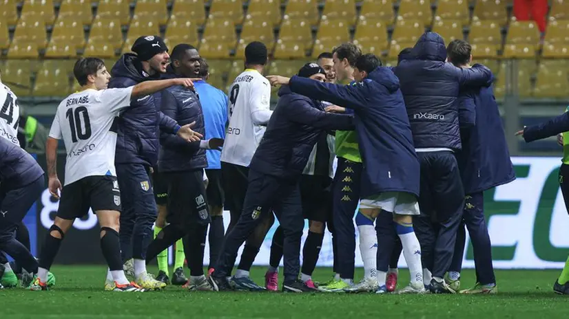 Tensione in campo dopo il gol segnato da Delprato - Foto New Reporter Nicoli © www.giornaledibrescia.it