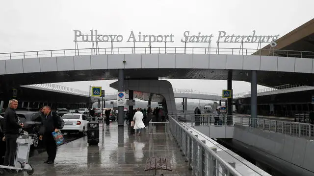 epa10860301 A general view of the Pulkovo Airport in St. Petersburg, Russia, 14 September 2023. German airport operator Fraport AG is in talks to sell its stake in the Pulkovo Airport, said Andrei Kostin, the Chairman of the VTB Bank Management Board. A potential sale may take place before the end of 2023, he added, despite the holding warning about it not being able to sell its share until 2025 due to the terms of a concession agreement. The German company has held a 25 percent stake in Northern Capital Gateway, the management company of the Russian airport. EPA/ANATOLY MALTSEV