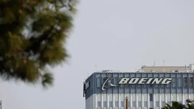 epa11088518 The Boeing logo is displayed on one of its buildings in El Segundo, California, USA, 18 January 2024. Airplane maker Boeing recieved a firm order from India's Akasa Air for an additional 150 737 MAX jets causing the companyâ€™s stock to gain nearly 4 percent as of 1 p.m. ET. Boeing stock had dropped more than 20 percent since the start of the year after an incident involving an Alaska Air 737 MAX 9 jet. EPA/CAROLINE BREHMAN