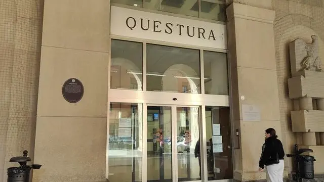 L'esterno della Questura di Bologna, 14 Febbraio 2024. ANSA/STEFANIA PASSARELLA