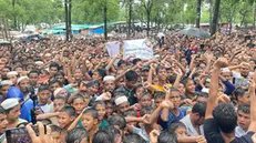 I profughi in un campo del Bangladesh