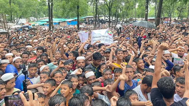 I profughi in un campo del Bangladesh