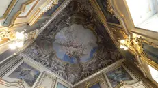 Il soffitto affrescato di Palazzo Gaifami a Brescia