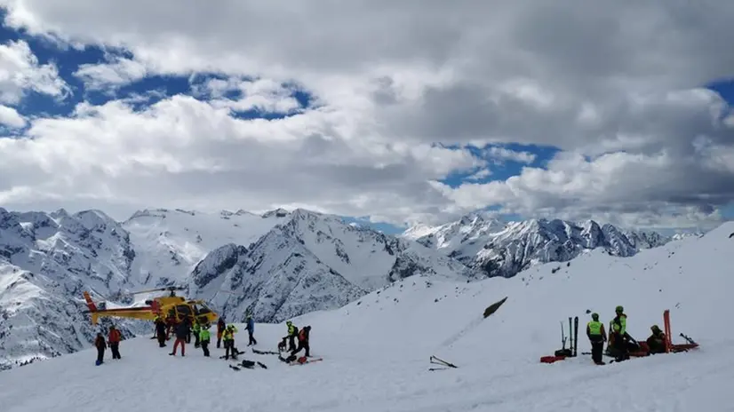 L'esercitazione del Cnsas a Cima Bleis