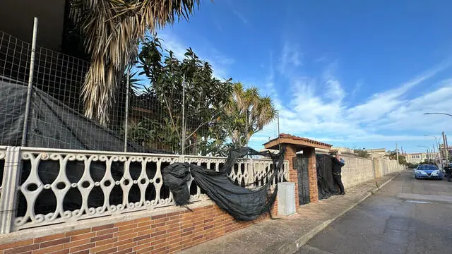 La villa in via Grazia Deledda 22 ad Avetrana dove è atteso l'arrivo di Michele Misseri che questa mattina è uscito dal carcere di Lecce. Foto dell'invito Giacomo Rizzo