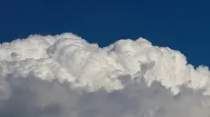 Una nube cumuliforme fotografata a Mompiano - Foto © www.giornaledibrescia.it