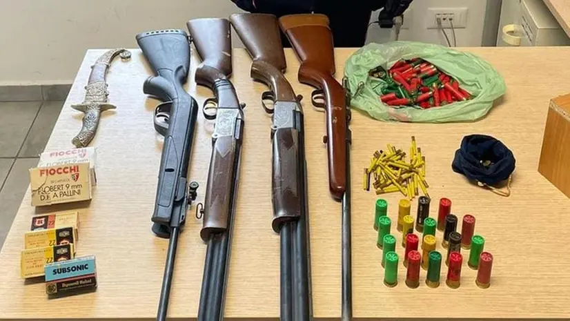Armi e munizioni sequestrate dai carabinieri