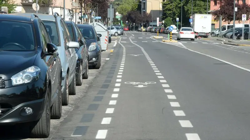 Una pista ciclabile a Brescia - © www.giornaledibrescia.it