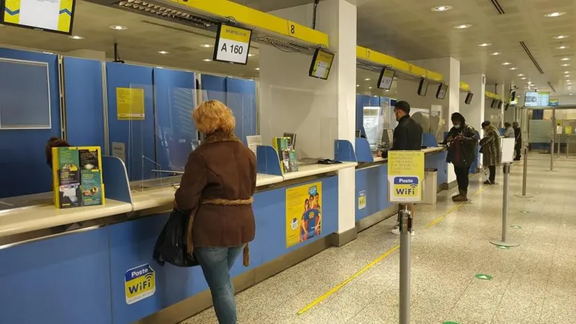 Un ufficio postale di Poste italiane