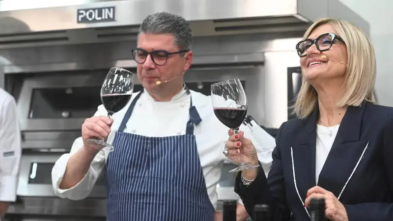 Chef Beppe Maffioli e Clara Camplani nella quarta puntata di Chef per una notte