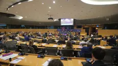 La presentazione dell'edizione 2024 di Vinitaly a Bruxelles