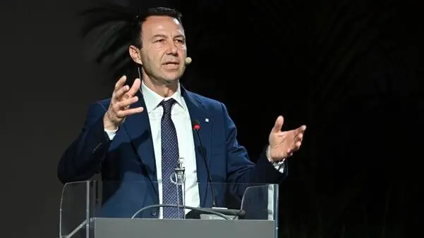 Cerimonia di insediamento del nuovo rettore del politecnico di torino Stefano Paolo Corgnati presso il politecnico di Torino, 22 marzo 2024 ANSA/ALESSANDRO DI MARCO