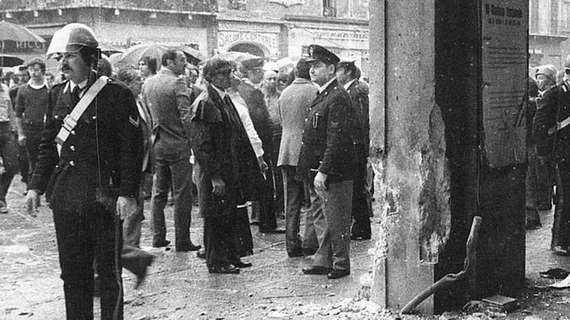 Piazza Loggia il giorno della strage