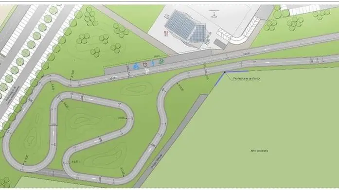 Il nuovo ciclodromo sarà realizzato a est del velodromo