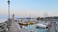 Barche nel porto di Desenzano