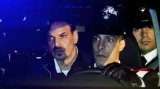 Fugitive from 2008 Ettore Lanzino (L) arrested by Carabinieri in Cosenza (Calabria), 17 November 2012. ANSA/FRANCESCO ARENA