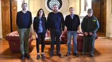 Da sinistra Lazzaroni, Bianchi, Mannatrizio, Comincini, Giustini - © www.giornaledibrescia.it