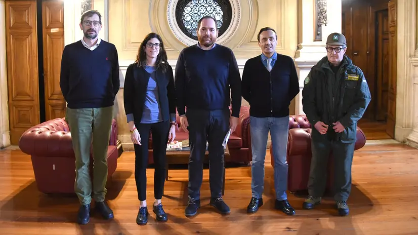 Da sinistra Lazzaroni, Bianchi, Mannatrizio, Comincini, Giustini - © www.giornaledibrescia.it